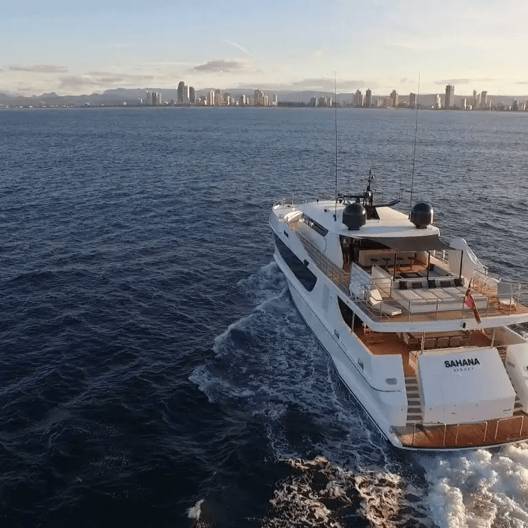 Luxury yacht charter on Sydney Harbour